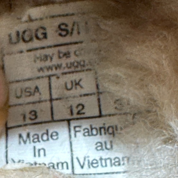 UGG Keegan Slipper Kids Size 13 M Chestnut, PreOwned - Picture 4 of 9